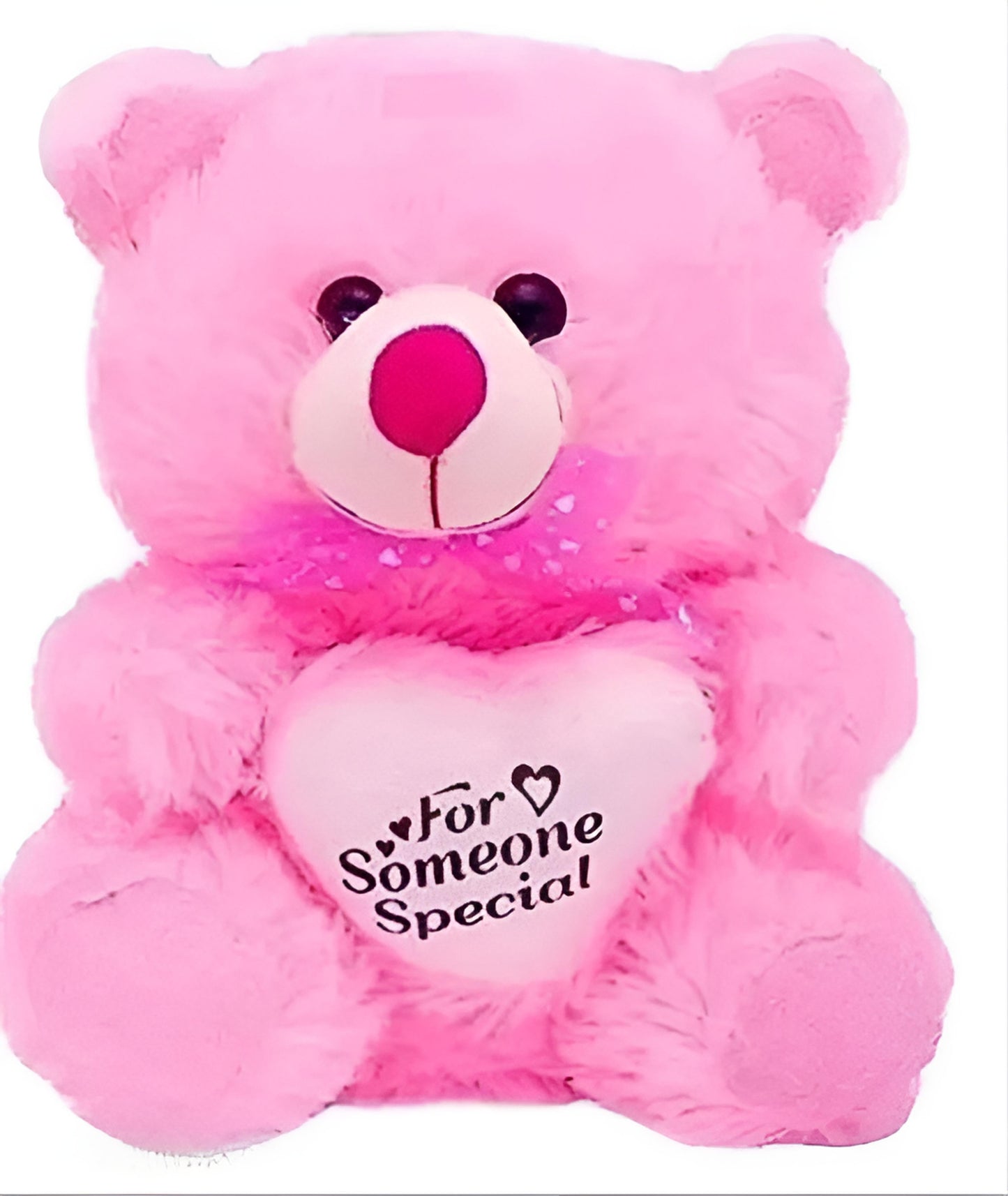 Cute Mono/Pink Red Cap Teddy