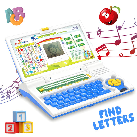 Educational Laptop Toy for Kids – 20 Fun Games | Teaches Letters, Numbers, Music & Logic for 2–5 Years