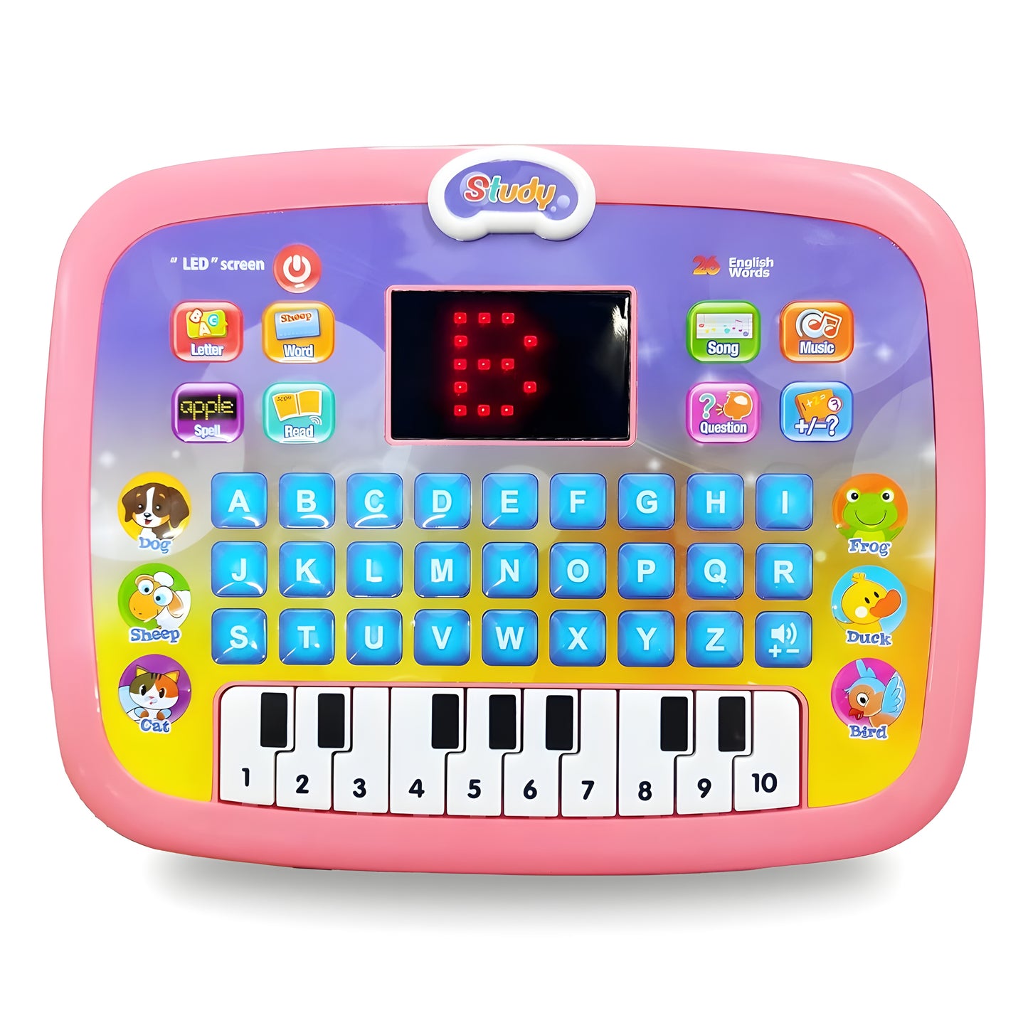 Interactive Educational Laptop Tablet Toy for Kids – Fun Music & Learning Activities for Toddlers | Engaging Piano Laptop with Games