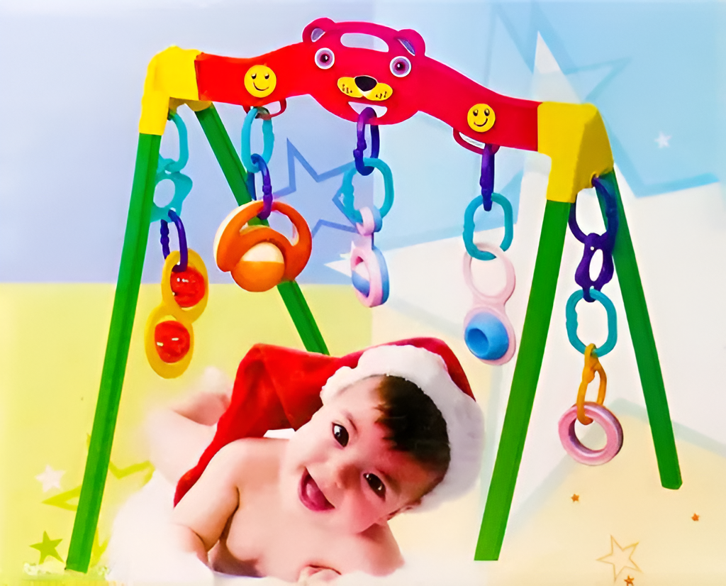 Baby Play Gym with Hanging Rattles β Newborn Activity Toy Set