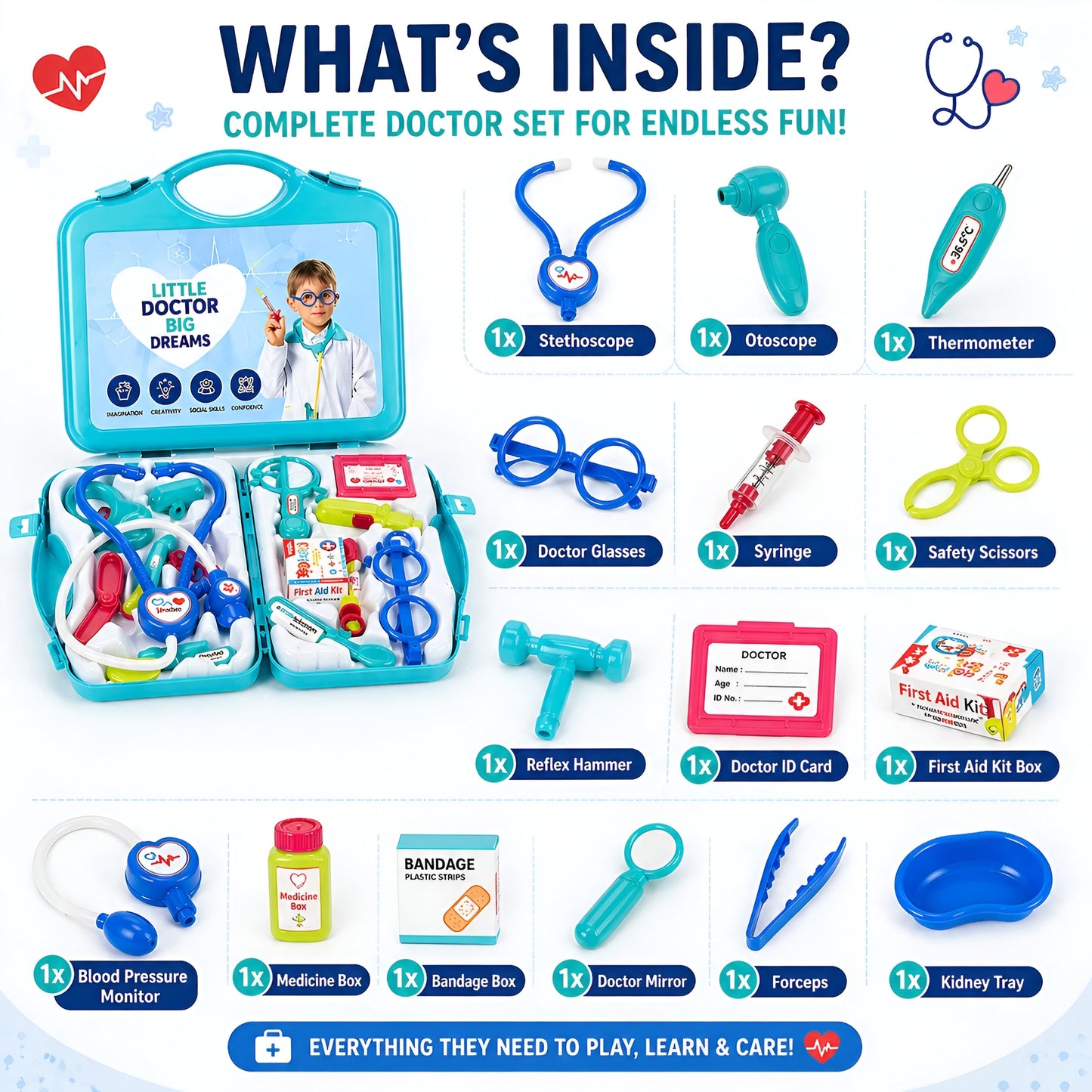 Doctor Playset (Foldable Suitcase)