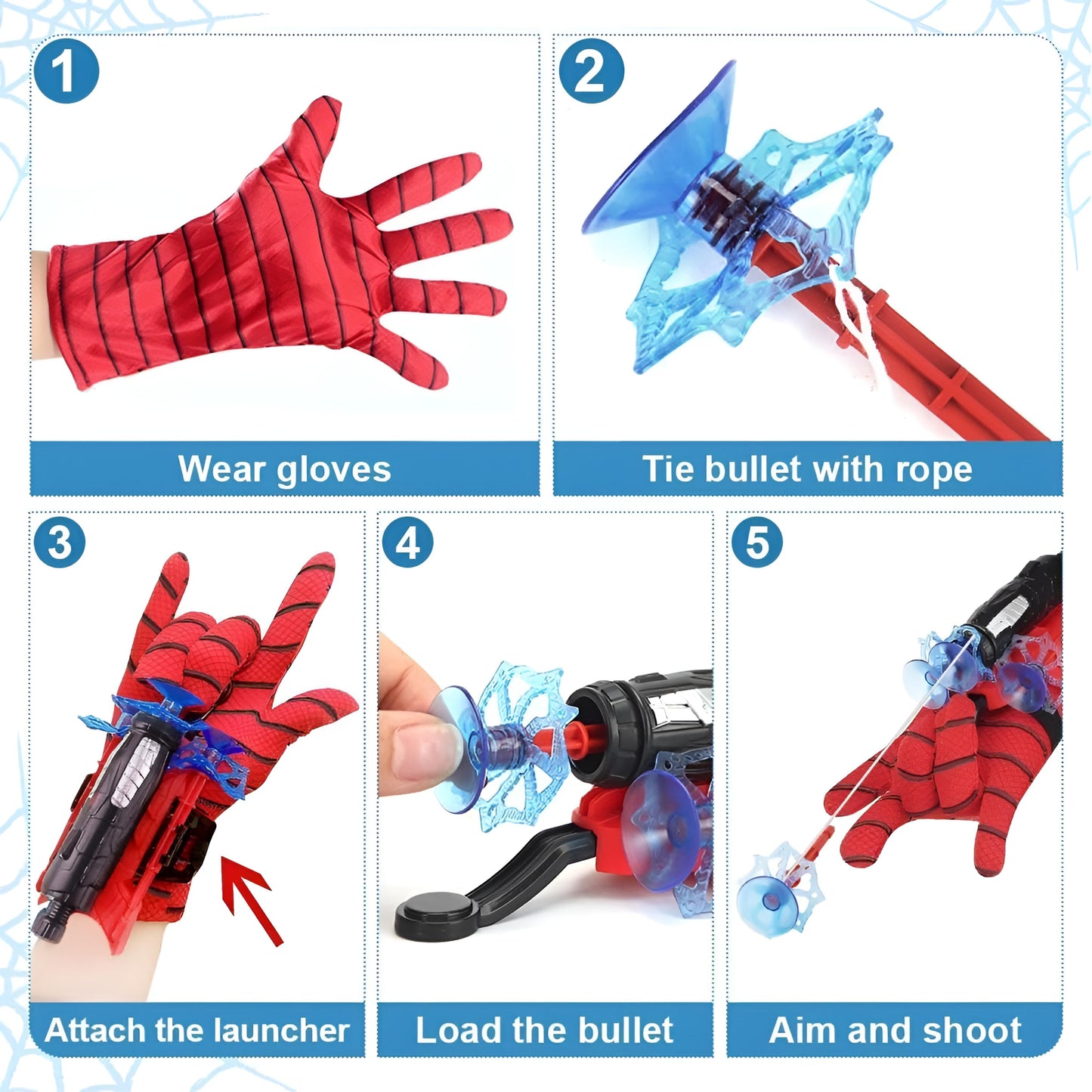 Spider-Man Web Shooter Toy – Realistic Superhero Roleplay Toy for Kids & Fans