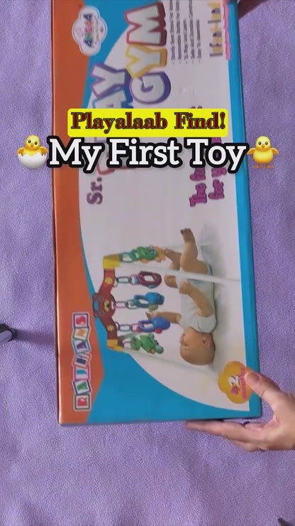 Baby Play Gym with Hanging Rattles – Newborn Activity Toy Set