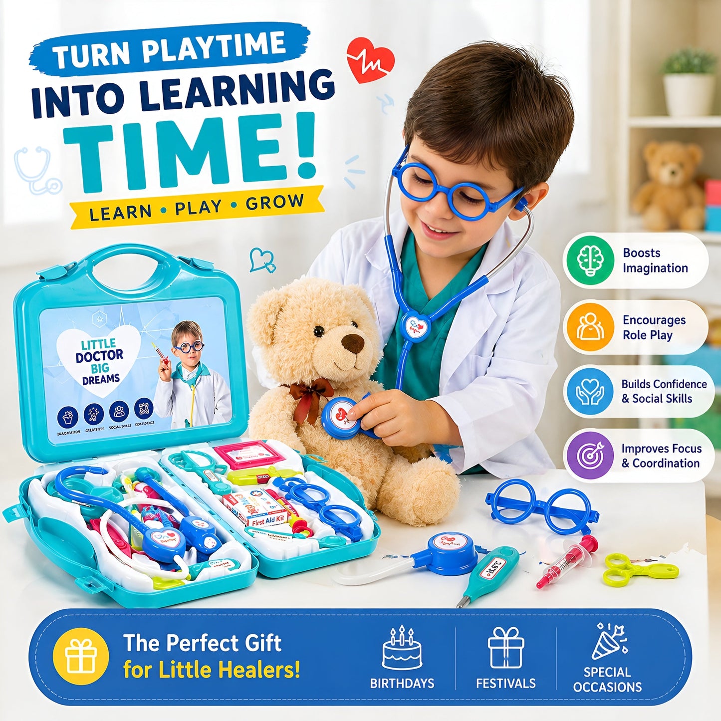 Doctor Playset (Foldable Suitcase)