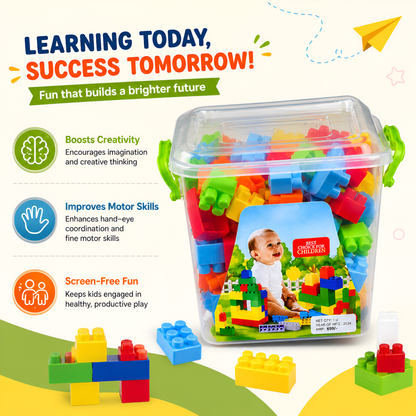 Building Block Set 125pcs with Storage Container