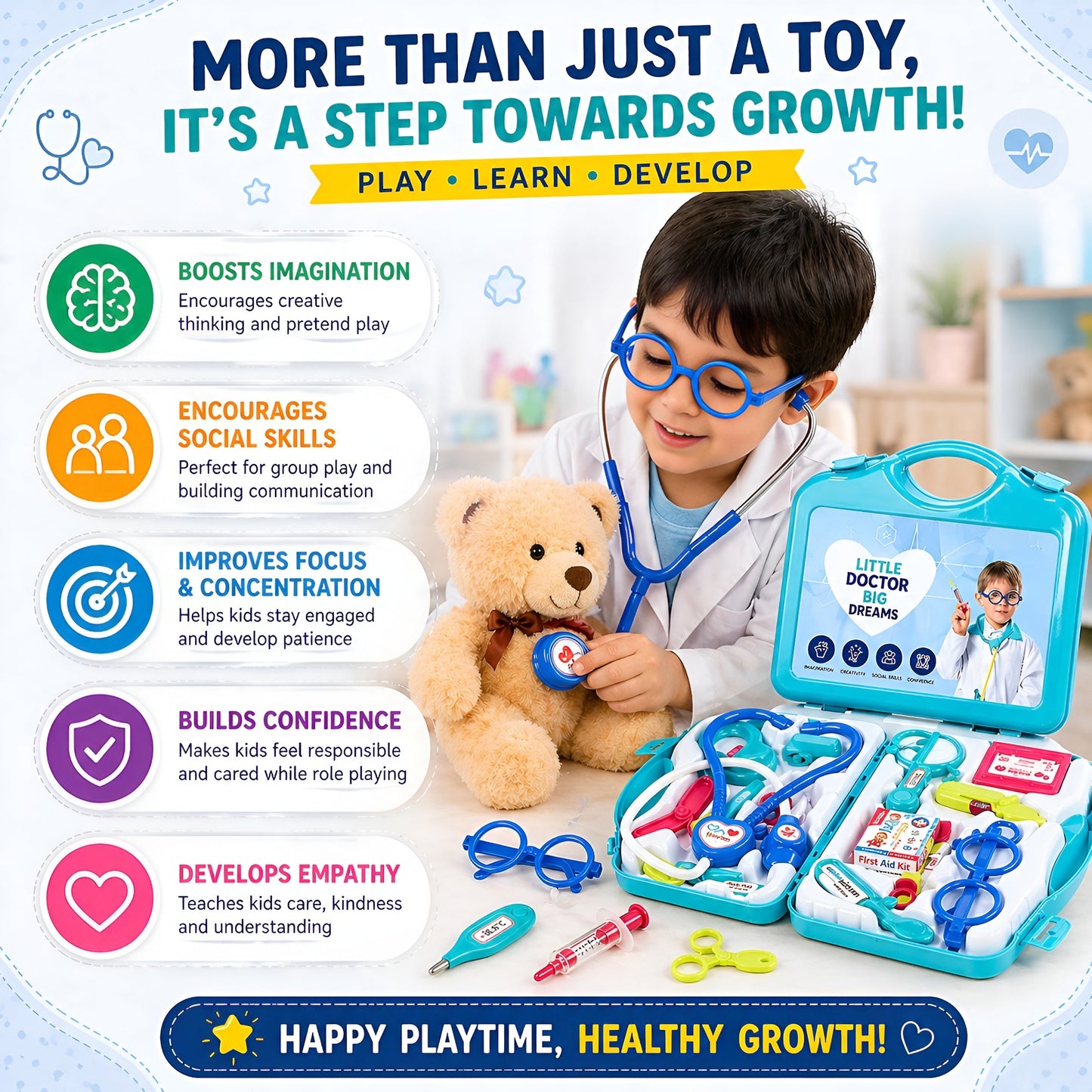 Doctor Playset (Foldable Suitcase)