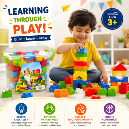 Building Block Set 125pcs with Storage Container