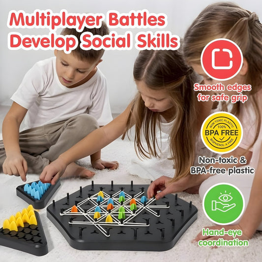 Triangle Chain Rubber Band Chess - PlayAlaab