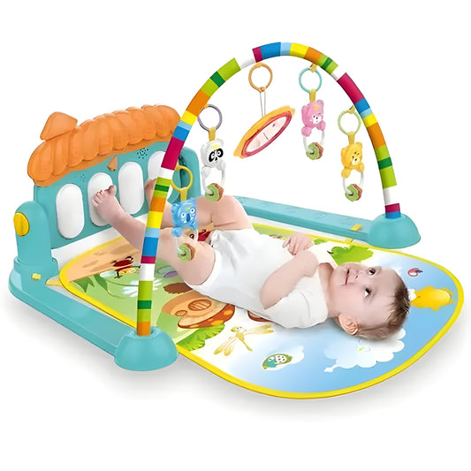 Baby Play Gym with Hanging Rattles – Newborn Activity Toy Set
